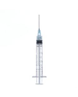 Syringe, 3mL LL, 23G x 1, 100/bx, 16 bx/cs