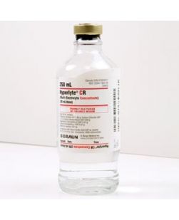 Concentrated Potassium Chloride Injection, 250mL, Glass Container, Solid Stopper (Rx), 12/cs (Product on Vendor Allocation - Shortage - Contact us for Availability)