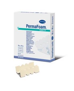 Foam Membrane Dressing, 4 x 4, Cavity, Non-Adhesive, Sterile, Latex Free (LF), 3/bx