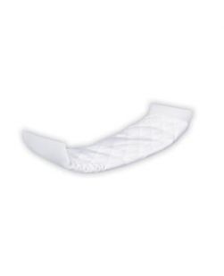 Dignity® Regular-Duty Pad, For Light Protection, 4 x 12, White, 180/cs