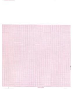 Chart Paper, Burdick 007868, 8.465 x 183 ft, Red Grid, 10/cs