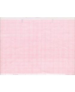 Chart Paper, Quinton 18416-001, 8.495 x 183 ft, Red Grid, 20/cs