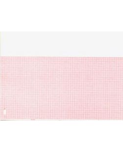 Chart Paper, Hewlett Packard M1707A, 8.497 x 183 ft, Red Grid, 8/cs