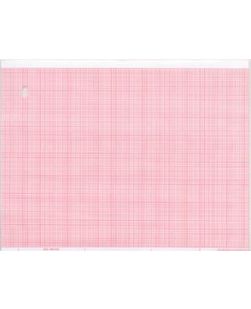 Chart Paper, Marquette 9402-020, 8.44 x 275 ft, Red Grid, 8/cs