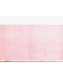 Chart Paper, Marquette 9402-024, 8.44 x 275 ft, Red Grid, 8/cs