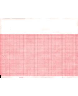 Chart Paper, Burdick 007983, 8.465 x 83 ft, Red Grid, 10/cs