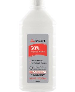 Isopropyl Rubbing Alcohol, 50% ISO, 16 oz, 12/cs (86443) (US Only) (Item is considered HAZMAT and cannot ship via Air or to AK, GU, HI, PR, VI)