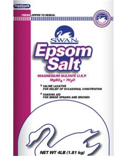 Epsom Salt, 4 lbs, UPC#3108103, 6/cs (80 cs/plt) (S0594) (US Only)