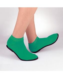 Large Hard Sole Plus Slippers, 8½-10, Emerald, 48 pr/cs