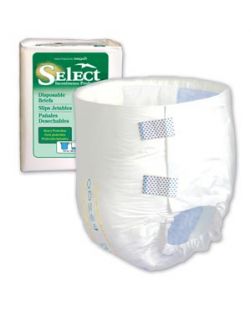 Brief, X-Small/ Youth, 18-26 W/H, Capacity 10.4 fl oz, White, 10/bg, 10 bg/cs (30 cs/plt)