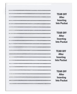 Insert Card Colors Available, Specify Color: (37) White, (38) Pink, (39) Blue, (40) Green, 50/bk