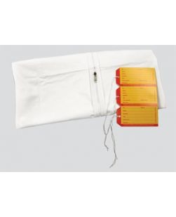Adult Cadaver Bag, 36 x 90, White, Straight Zipper, 3 White & 3 Yellow ID Tags, 5 mil Vinyl, 10/cs