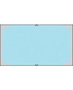 Piggyback, Direct Coated Thermal Labels For 5000 Printer, .96 x 1.6, Blue, 1,500/rl, 6 rl/bx