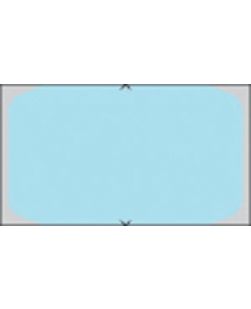 Piggyback, Direct Coated Thermal Labels For 8x00 Printer, .96 x 1.6, Blue, 3,000/rl, 6 rl/bx