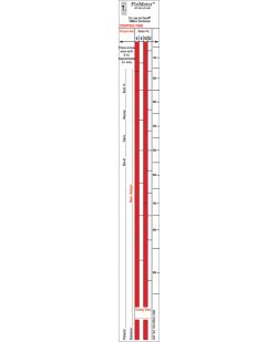 Flo-Meter® Labels For IV Containers, Excel (Kendall-McGaw) Standard Style, 1¼ x 10½, For 1000mL Container, 1,000/bx