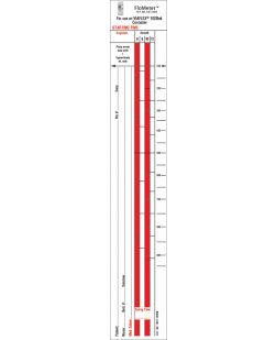 Flo-Meter® Labels For IV Containers, Viaflex (Baxter) Wide Style, 1¾ x 10½, For 1000mL Container, 1,000/bx