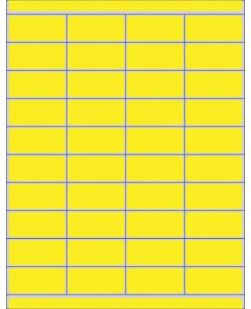 Patient Charge Labels, 7/8 x 2, Yellow, 10,000/bx