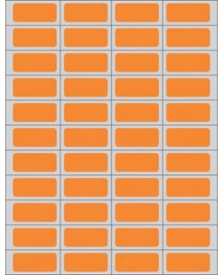 Patient Charge Labels, ¾ x 1¾, Orange, 11,000/bx