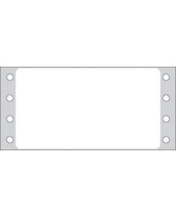 Litho Blank White Labels, Permanent Adhesive, 1 15/16 x 3½, 1 Across, 5,000/bx