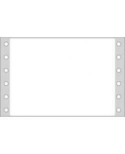 Litho Blank White Labels, Permanent Adhesive, 2 15/16 x 4, 1 Across, 2,500/bx