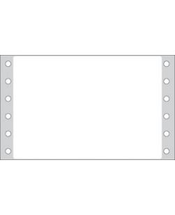 Litho Blank White Labels, Permanent Adhesive, 2 15/16 x 4¼, 1 Across, 5,000/bx
