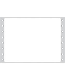 Litho Blank White Labels, Permanent Adhesive, 3 15/16 x 5, 1 Across, 2,500/bx