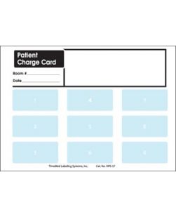 Patient Charge Cards, 5 x 7, 250/bx