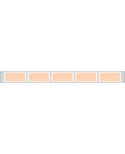 Multi-Purpose Patient Charge Labeling, Piggyback, ¾ x 1¾, Orange, 5 Across (11 carrier width), 25,000/bx