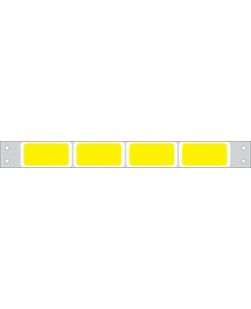 Labeling For ESI NOVA & Other Patient Charge Systems, Piggyback, 5/6 x 1.7, Yellow, 4 Across, For Dot Matrix Printers, Permanent (9½ carrier width), 25,000/bx