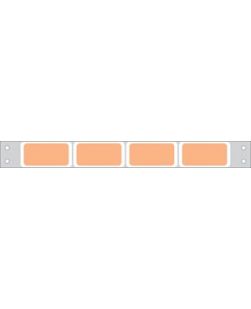 Labeling For ESI NOVA & Other Patient Charge Systems, Piggyback, 5/6 x 1.7, Orange, 4 Across, For Dot Matrix Printers (9½ carrier width), 25,000/bx