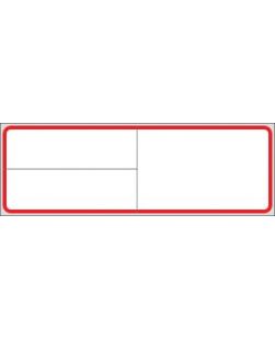 Labeling For MEDITECH Laboratory Systems, 1¼ x 4, White, Red Border, Infrared Thermal Glove Adhesive® Labels For Direct Thermal Printers (4 1/8 carrier width), 3,600/bx