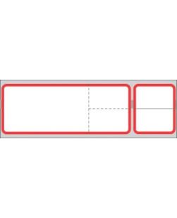 Labeling For Sunquest Lab Information Systems (the FLEXiLAB system), 1 3/16 x 4 1/8, Red Border, For Blaster Printer, Infrared Thermal Glove Adhesive® Labels For Direct Thermal Printers, 1,200/rl, 8 rl/bx