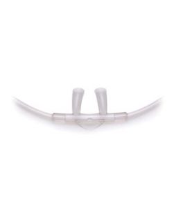 Over-the-Ear Cannula, Curved Nonflared Nasal Tips, 50/cs
