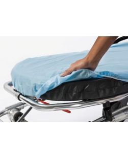 SnugFit® Fitted Stretcher Sheet, Light Blue, Non-Woven, 30 x 84, 50/cs