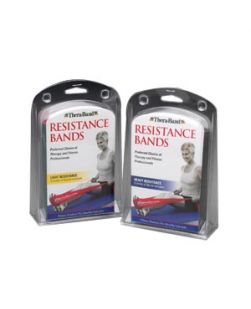 Resistance Band, Heavy (Blue & Black), Multi-Band Retail Pk (5 ft Cut Lengths in Retail Clam-Shell Packaging, 12 ea/cs