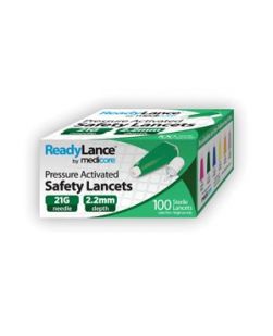 ReadyLance Safety Lancet, 21G x 2.2mm, 100/bx (To Be DISCONTINUED)
