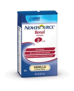 Novasource Renal Strawberry Flavored, 8 fl oz Tetra Brik®, 27/cs (Minimum Expiry Lead is 90 days)