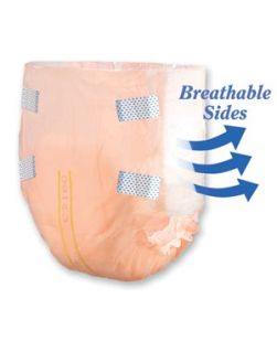 Breathable Briefs, Large Adult, 45-58, 21.4 fl oz Capacity, 12/pk, 8 pk/cs