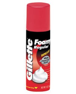 Gillette Foamy Shaving Cream, Regular, 11 oz, 12/cs