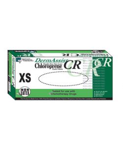Gloves, Exam, X-Large, Polychloroprene, Chemo, Non-Sterile, PF, Textured, Green, 100/bx, 10 bx/cs (To Be DISCONTINUED)