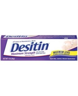 Desitin Ointment, Maximum Strength, 1oz, 6/bx