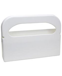 Accessories:  Toilet Seat Cover Dispenser, White, Plastic, Wall Mounted, 2/bx
