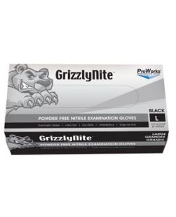 Nitrile Exam Powder Free Glove, Black,  Large, 100/bx, 10bx/cs