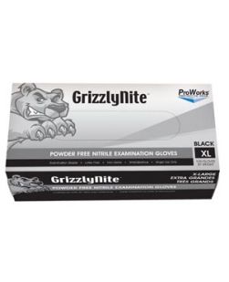 Nitrile Exam Powder Free Glove, Black,  X-Large, 100/bx, 10bx/cs