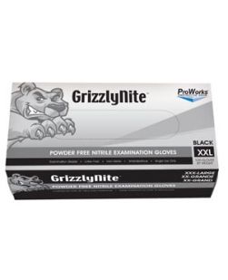 Nitrile Exam Powder Free Glove, Black,  XX-Large, 100/bx, 10bx/cs