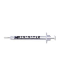 Insulin Syringe, ½mL Lo-Dose, Permanently Attached Needle, 31 G x 5/16, Self Contained, U-100 Ultra-Fine Short, 100/bx, 5 bx/cs (Continental US Only)