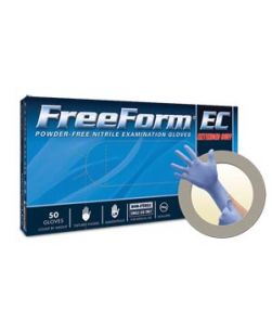 Exam Gloves, Nitrile Extended Cuff, PF, Latex-Free, Textured Fingers, Blue, XX-Large, 50/bx; 10 bx/cs (For Sales in US Only)
