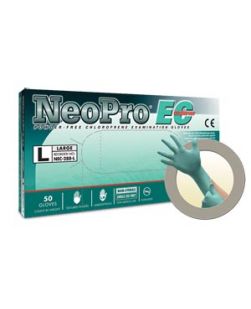 Exam Gloves, PF Chloroprene, Latex-Free, Extended Cuff & Textured Fingers, Green, XX-Large, 50/bx; 10 bx/cs (For Sales in US Only)
