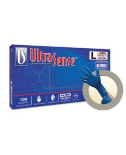 Exam Gloves, PF Nitrile, Textured Fingers, Blue, X-Large, 100/bx, 10 bx/cs (For Sale in US Only)