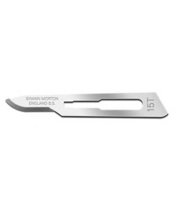Blade, Swann Morton, Sterile Stainless Steel Size 15t 100/bx